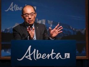 Jason Luan, Associate Minister of Mental Health and Addictions, announces the members of the Supervised Consumption Services Review Committee at McDougall Centre in Calgary on Monday August 19, 2019.