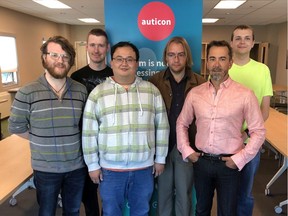 Garth Johnson, CEO Canada of Auticon (front row right pink shirt) and his talented team of in-house software developers.