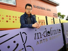 Jung-Suk Ryu from the in-definite Arts Society is not pleaded with the lack of funding in Calgary on Saturday, August 31, 2019. Darren Makowichuk/Postmedia