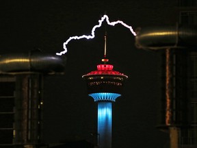 Beakerhead's Sextant Tesla Coil electrifies the night at Fort Calgary on Sept. 19, 2018.