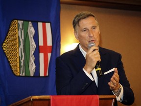 People's Party of Canada Leader Maxime Bernier speaks to a crowd of about 120 people during a town hall at the Radisson Hotel in Red Deer on Thursday, July 11, 2019.