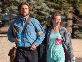 David Stephan and his wife Collet Stephan arrive at court on Thursday, March 10, 2016 in Lethbridge, Alta. David Stephan has told a court in Lethbridge that the Crown has failed to prove he and his wife were responsible in the meningitis death of their toddler in 2012.