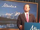 Joseph Marchand, with the University of Alberta during a panel discussion in Edmonton on minimum wage. 