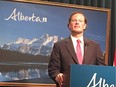 Joseph Marchand, with the University of Alberta during a panel discussion in Edmonton regarding minimum wage.