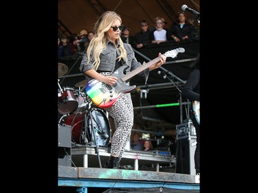 Country musician Lindsay Ell performs on the first day of the Country Thunder music festival, held at Prairie Winds Park in Calgary Friday, August 16, 2019. Dean Pilling/Postmedia