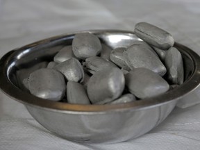 Nickel briquettes at a refinery in Australia.