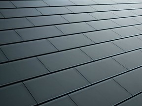Tesla solar roof panels.