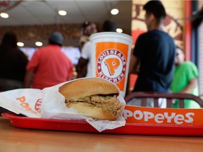 The chicken sandwich at a store in Texas.