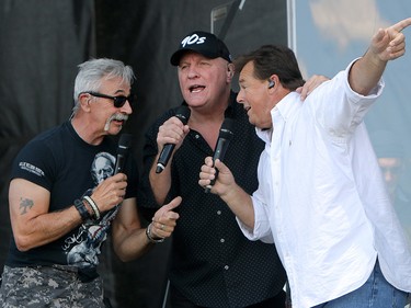 Aaron Tippn,Collin Raye andSammy Kershaw, aka. Roots and Boots perform on the third day of the Country Thunder music festival, held at Prairie Winds Park in Calgary Saturday, August 17, 2019. Dean Pilling/Postmedia