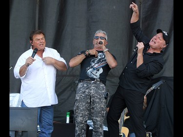 Sammy Kershaw, Collin Raye and Aaron Tippn aka. Roots and Boots perform on the third day of the Country Thunder music festival, held at Prairie Winds Park in Calgary Saturday, August 17, 2019. Dean Pilling/Postmedia