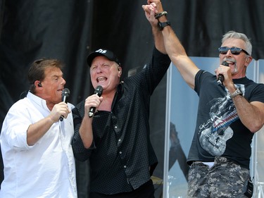 Sammy Kershaw, Collin Raye and Aaron Tippn aka. Roots and Boots perform on the third day of the Country Thunder music festival, held at Prairie Winds Park in Calgary Saturday, August 17, 2019. Dean Pilling/Postmedia