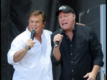 Sammy Kershaw and Collin Raye from Roots and Boots perform on the third day of the Country Thunder music festival, held at Prairie Winds Park in Calgary Saturday, August 17, 2019. Dean Pilling/Postmedia