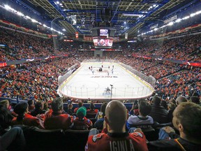 A significant number of those opposed were particularly upset that council had agreed to just seven days for public feedback on the specifics of the deal. Scotiabank Saddledome in Calgary, Alta.