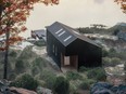 Kit-of-parts cabin by the Backcountry Hut Company, is sent by flatpack and assembled on site, allowing for the most remote locations.