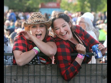 Music fans take in the action on the first day of the Country Thunder music festival, held at Prairie Winds Park in Calgary Friday, August 16, 2019. Dean Pilling/Postmedia