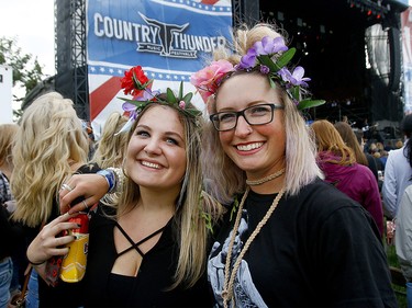 Music fans take in the action on the first day of the Country Thunder music festival, held at Prairie Winds Park in Calgary Friday, August 16, 2019. Dean Pilling/Postmedia