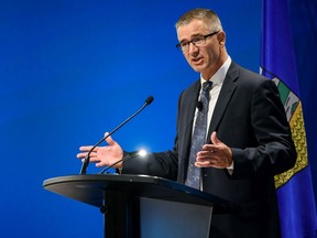 Travis Toews, President of Treasury Board and Minister of Finance, speaks about Alberta's Finance with the Calgary Chamber.