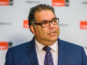 Mayor Naheed Nenshi discusses the launching of yycmatters.ca which aims to keep city priorities part of the conversation during the fall federal election. Thursday, September 12, 2019. Azin Ghaffari/Postmedia Calgary