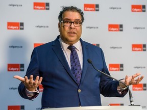 Mayor Naheed Nenshi, pictured on Sept. 12 at city hall.