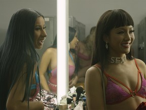 Cardi B and Constance Wu star in HUSTLERS   Courtesy of Elevation Pictures