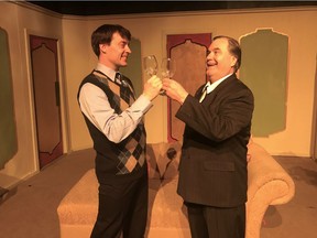 David Hume and Murray Melnychuk in Morpheus Theatre's Lend Me a Tenor.