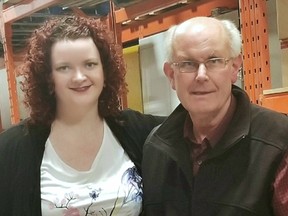 Ashley James and her father Tony in their Worldwide Specialty Foods warehouse.