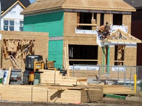 Construction on the outskirts of Mahogany on Tuesday, Sept. 3, 2019. The city's census shows it is Calgary's fastest growing neighbourhood.