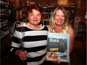 Co-Authors of Calgary Eats Gail Norton and Karen Ralph pose for a photo at The Cookbook Co. on Thursday, September 5, 2019. Brendan Miller/Postmedia