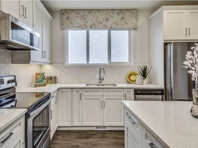 The kitchen in the Bellview show home by Trico Homes in Cornerbrook.
