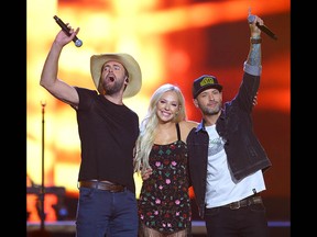 Dean Brody, MacKenzie Porter and Dallas Smith performs during the Canadian Country Music Awards in Calgary on Sunday, September 8, 2019. Al Charest / Postmedia