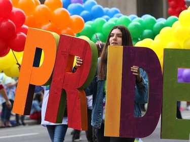 Calgarians from all walks of life celebrated pride week with the Calgary Pride parade through downtown Calgary on Sunday September 1, 2019.