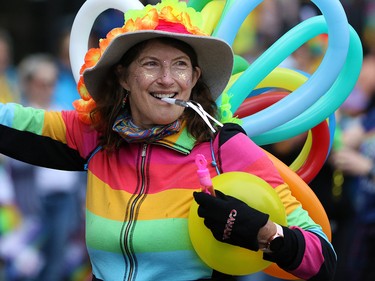 Calgarians from all walks of life celebrated pride week with the Calgary Pride parade through downtown Calgary on Sunday September 1, 2019.