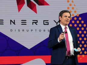 Ed Crooks, Vice-Chairman of Energy in the Americas for Wood MacKenzie, speaks during the Energy Disrupters Conference a the Big Four Building in Calgary on Tuesday, September 17, 2019.  Gavin Young/Postmedia