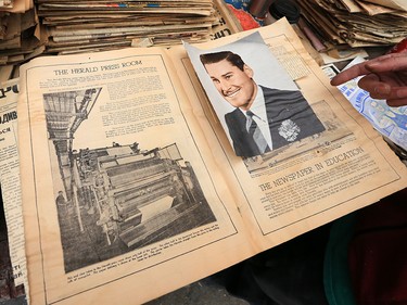 A special newspaper supplement from a 1940’s Calgary Herald was with a treasure trove of old newspapers and magazines from the 1930’s and 1940’s. Alex Clarke found them while demolishing a garage in Bridgeland on Tuesday, September 17, 2019.