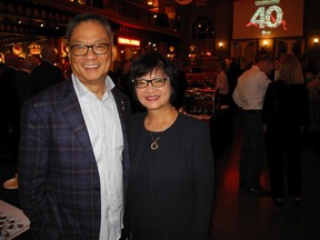 FILE PHOTO: Shane 8 Trico Group founder and CEO Wayne Chiu and his wife Eleanor were among the hundreds of guests congratulating Shane Homes on its 40 fabulous years in business.  The who is who in the home building industry attended Shane Homes 40th Anniversary Celebration held Sept.  20, 2019 in Gasoline Alley at Heritage Park.