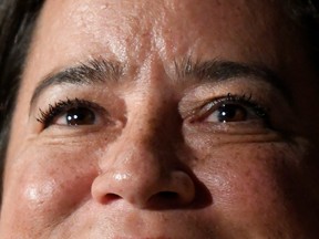 Former Canadian Justice Minister and current independent MP Jody Wilson-Raybould addresses supporters at a rally in Vancouver, Canada, September 18, 2019.