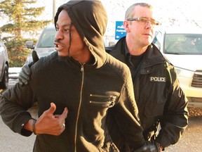 Cordelius Terry Jackson Harrison turns himself into Calgary Police on Tuesday, November 27, 2018. Harrison is a suspect who's wanted under a country-wide warrant for a homicide that occurred at Paranoia nightclub.