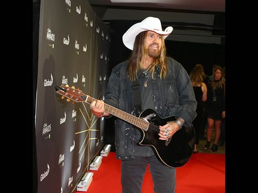 Billy Rae Cyrus arrives on the red carpet at the Canadian Country Music Awards at the Saddledome in Calgary Sunday, September 8, 2019. Jim Wells/Postmedia