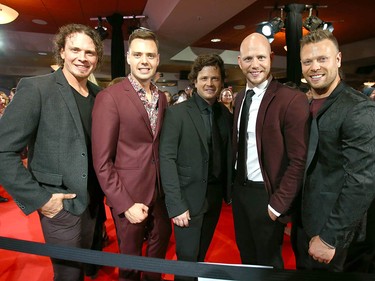 The Hunter Brothers arrive on the red carpet at the Canadian Country Music Awards at the Saddledome in Calgary Sunday, September 8, 2019. Jim Wells/Postmedia