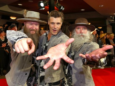 Washboard Union pose as they arrive on the red carpet at the Canadian Country Music Awards at the Saddledome in Calgary Sunday, September 8, 2019. Jim Wells/Postmedia