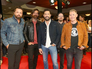Old Dominion pose as they arrive on the red carpet at the Canadian Country Music Awards at the Saddledome in Calgary Sunday, September 8, 2019. Jim Wells/Postmedia