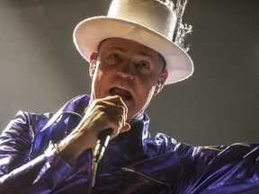 Gord Downey performs with The Tragically Hip at Budweiser Gardens in London Aug. 8, 2016.