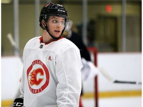 Jakob Pelletier skates at the Calgary Flames prospects training camp at WinSport arenas on Monday September 9, 2019. Gavin Young/Postmedia