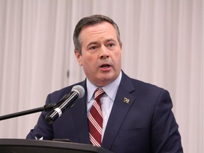 Premier Jason Kenney speaks at the Oil Sands Trade Show in Fort McMurray on Tuesday, Sept. 10, 2019.