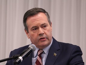Premier Jason Kenney speaks at the Oil Sands Trade Show at MacDonald Island Park's Shell Place Ballroom on Tuesday, September 10, 2019. Vincent McDermott/Fort McMurray Today/Postmedia Network