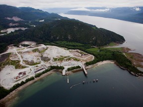 The LNG site near Kitimat, British Columbia.