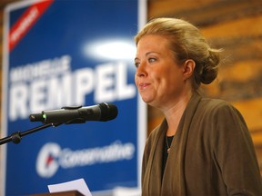 Michelle Rempel, Conservative candidate for Calgary Nose Hill, made an announcement regarding Canada’s hunters and anglers in Calgary on Sunday, September 29, 2019. Darren Makowichuk/Postmedia