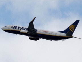 A Ryanair commercial passenger jet takes off in Blagnac near Toulouse, France, May 29, 2019. REUTERS/Regis Duvignau