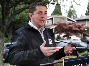 Conservative Leader Andrew Scheer campaigns in White Rock, B.C., on Sunday, Sept. 15, 2019.