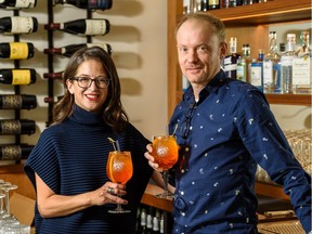 Leslie Echino, owner and operator, and Chris Joyce general manager at AnnabelleÕs Kitchen pose for a photo on Thursday, October 3, 2019. Azin Ghaffari/Postmedia Calgary